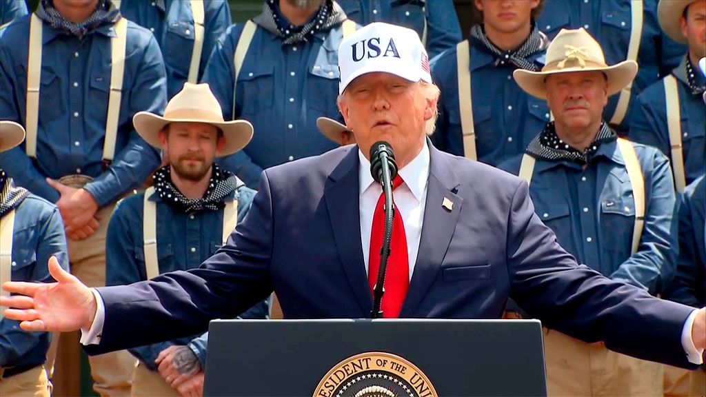 Trump,calor,4 de julho