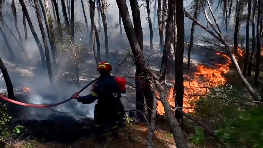 Incêndio, Grécia